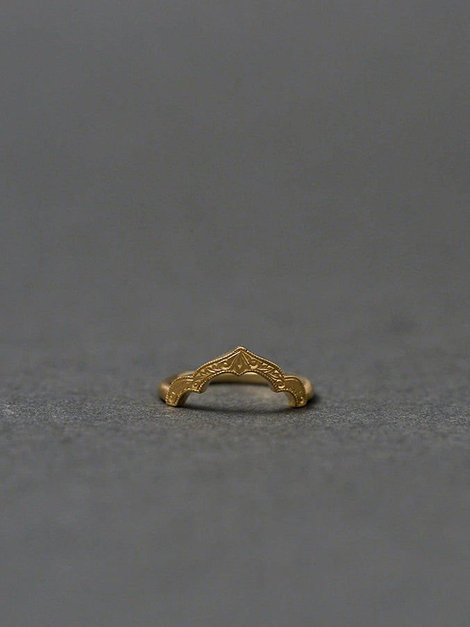 Moroccan Taj Ring / Japanese handengraving_01 – Kagann ＜カガン＞