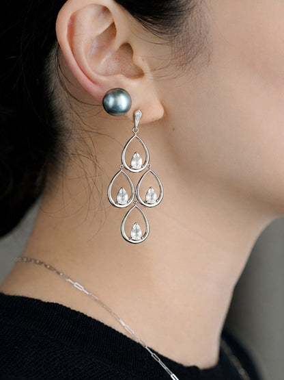 【8月限定】Lotus  pierce_White Topaz