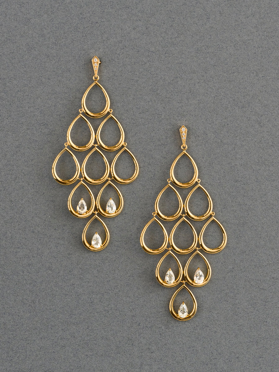 【8月限定】Lotus  pierce_White Topaz