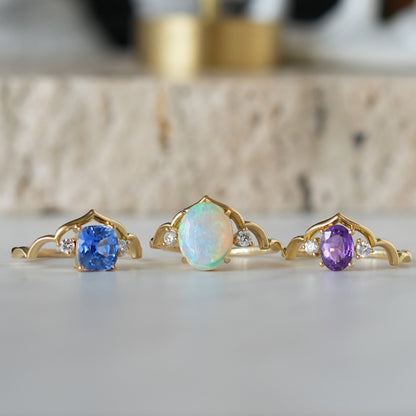 Moroccan / Taj ring_Blue Sapphire　＜一点もの＞