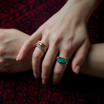 Lale /stone Ring Orange Sapphire ＜１点もの＞
