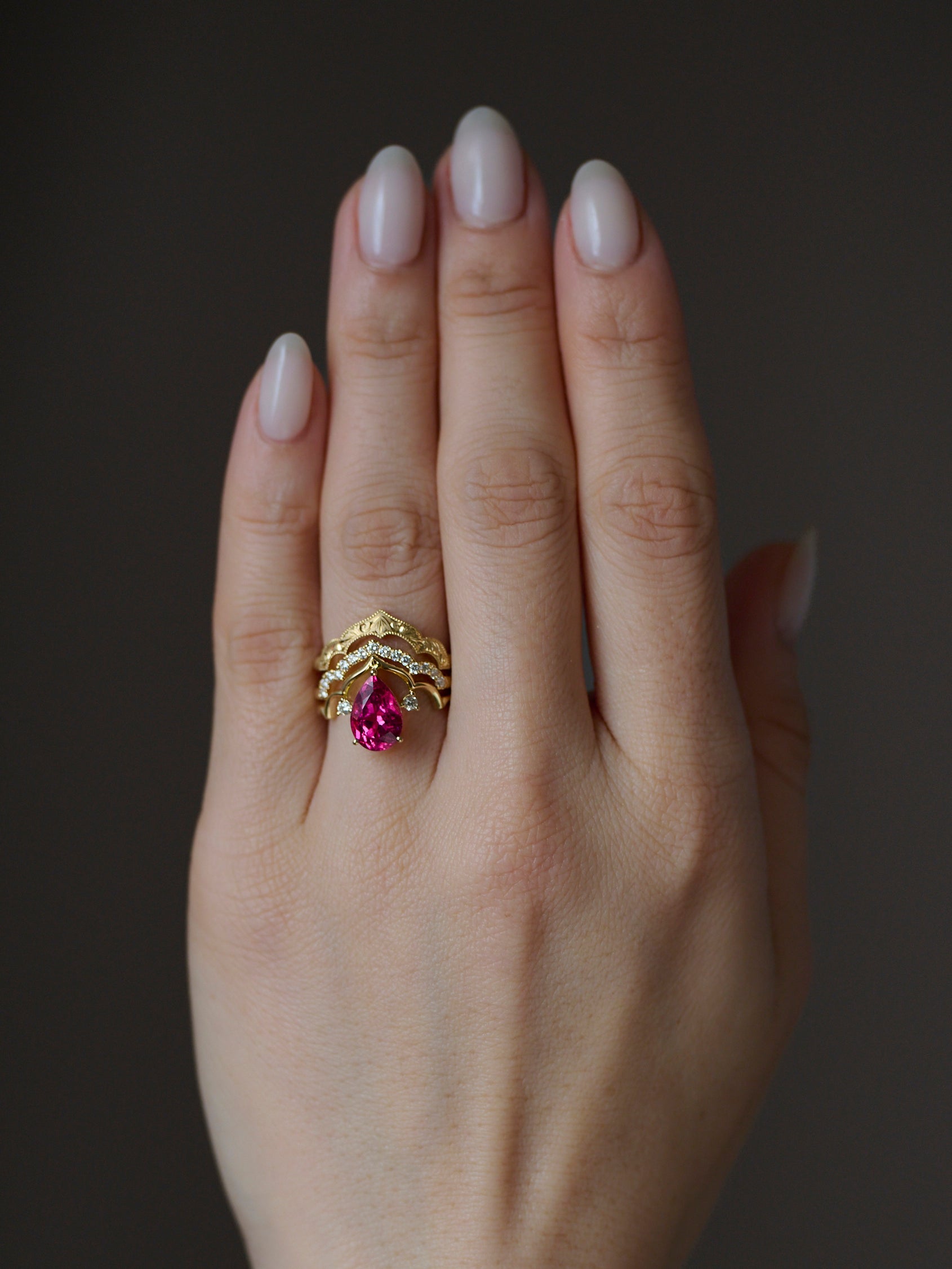 Moroccan Taj Ring / Japanese handengraving_01 – Kagann ＜カガン＞