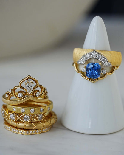Moroccan / Taj ring_Blue Sapphire　＜一点もの＞