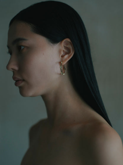 Evil eye hoop pierce K10