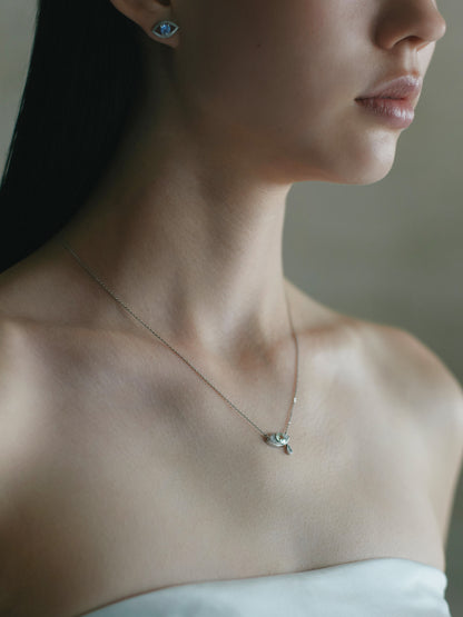 Evil eye/ Necklace_Tanzanaite