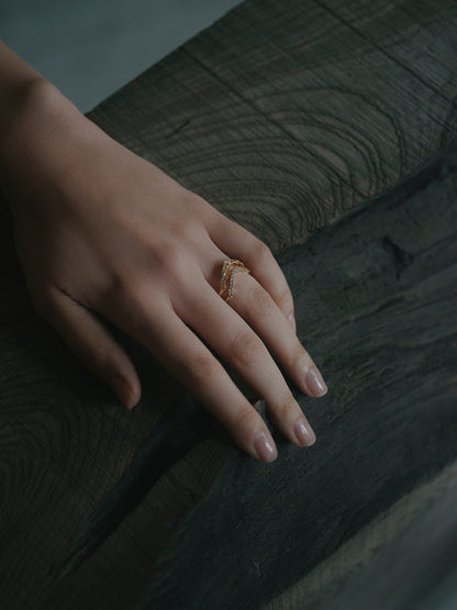 Moroccan / Taj Ring Diamond
