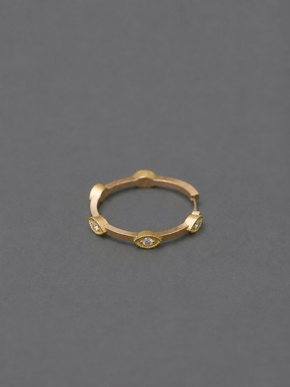 Evil eye hoop pierce K10