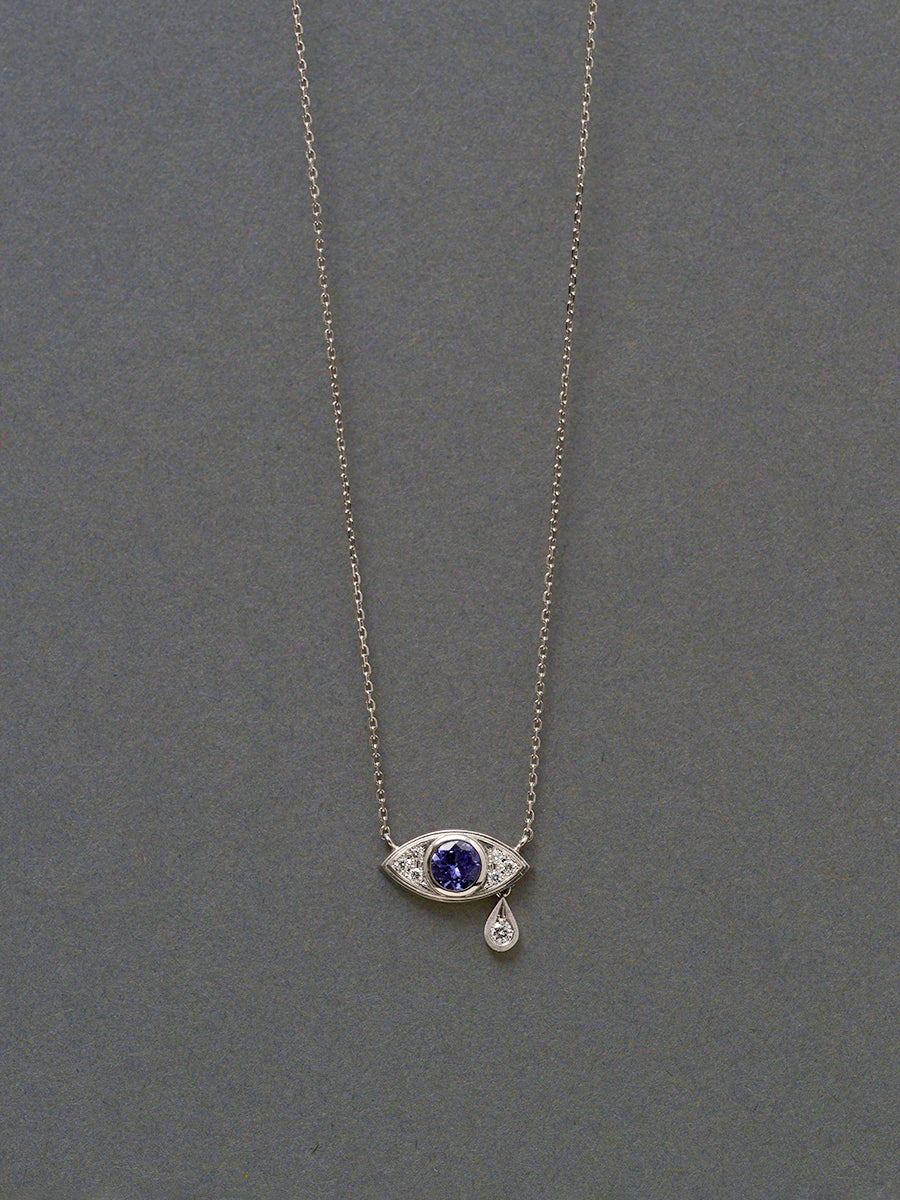 Evil eye/ Necklace_Tanzanaite