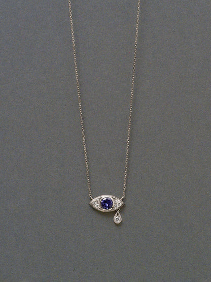 Evil eye/ Necklace_Tanzanaite