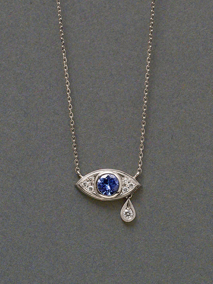 Evil eye/ Necklace_Tanzanaite