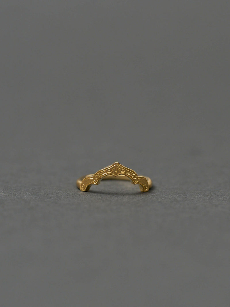 Moroccan Taj Ring / 和彫り_01　＜受注生産＞