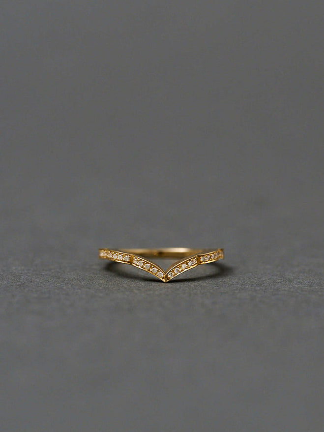 Moroccan / half-eternity Ring＜V line＞
