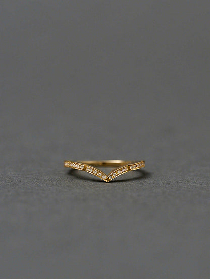 Moroccan / half-eternity Ring＜V line＞