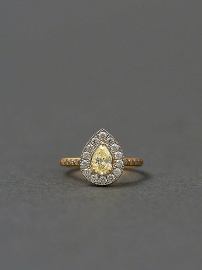 Lotus / Ring Light Yellow Diamond ＜１点もの＞