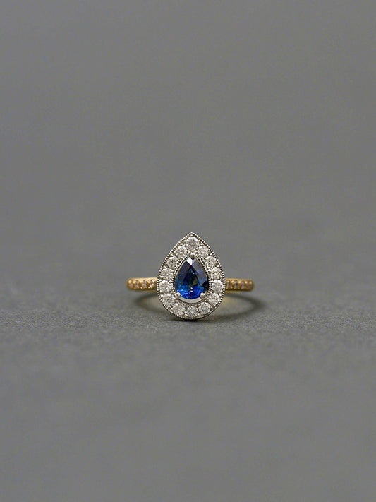 Lotus / Ring Sapphire　＜一点もの＞