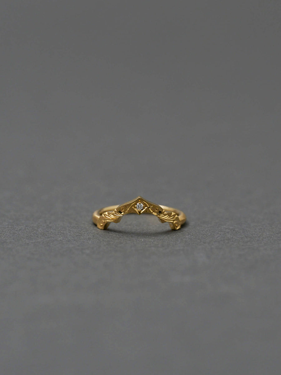 Moroccan Taj Ring / Japanese handengraving_02