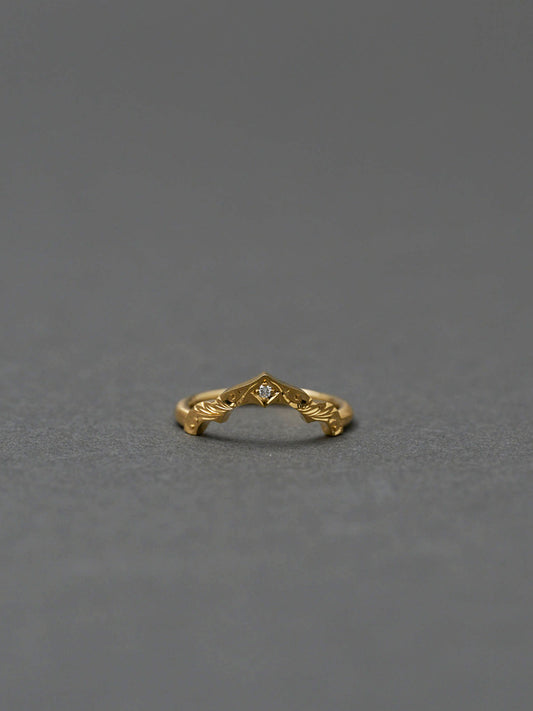 Moroccan Taj Ring / 和彫り_02　＜受注生産＞