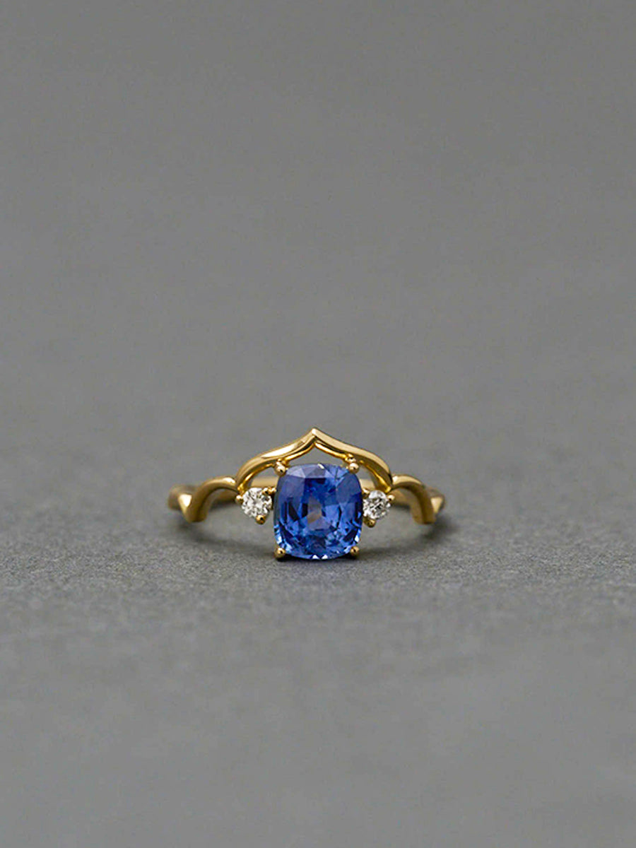 Moroccan / Taj ring_Blue Sapphire　＜一点もの＞