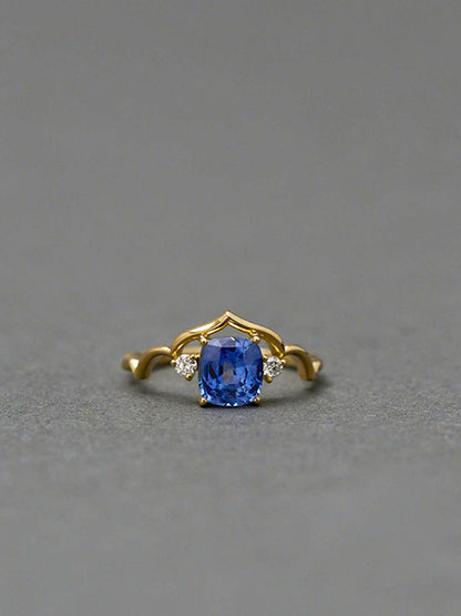 Moroccan / Taj ring_Blue Sapphire　＜一点もの＞