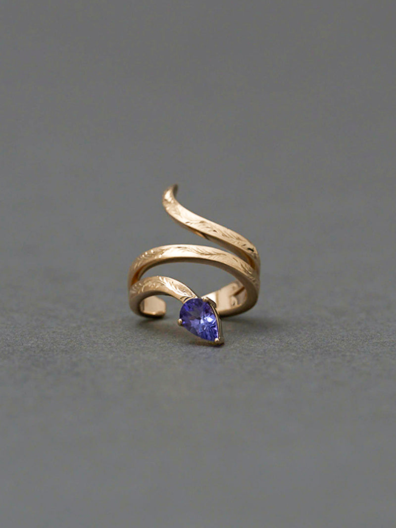 Eden / Snake Ear cuff Tanzanite _Left ＜受注生産＞