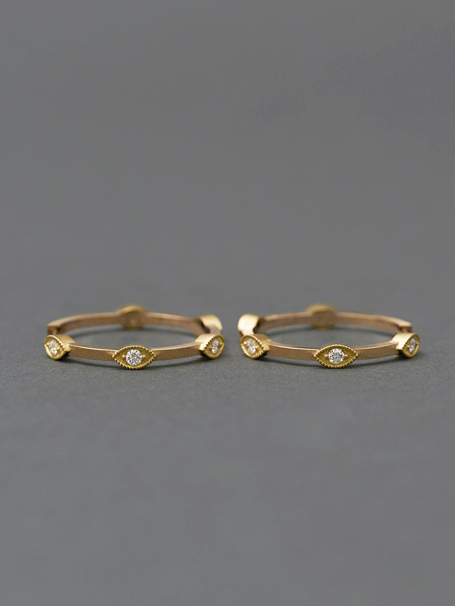 Evil eye hoop pierce K10