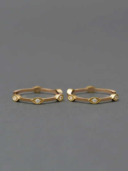 Evil eye hoop pierce K10
