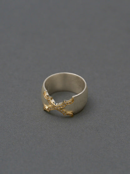 Moroccan Double-Band Ring