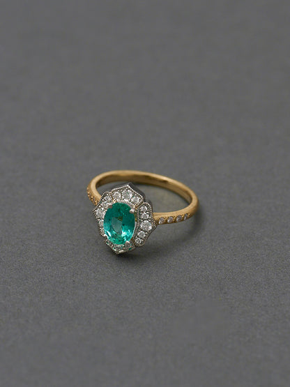 Moroccan Flora Ring Emerald ＜１点もの＞
