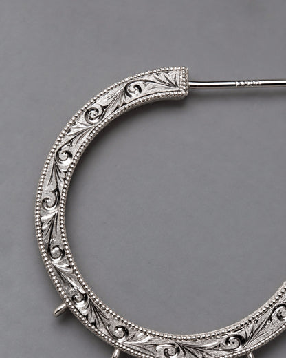 Nile hoop pierce_Iolite 　＜１点もの＞