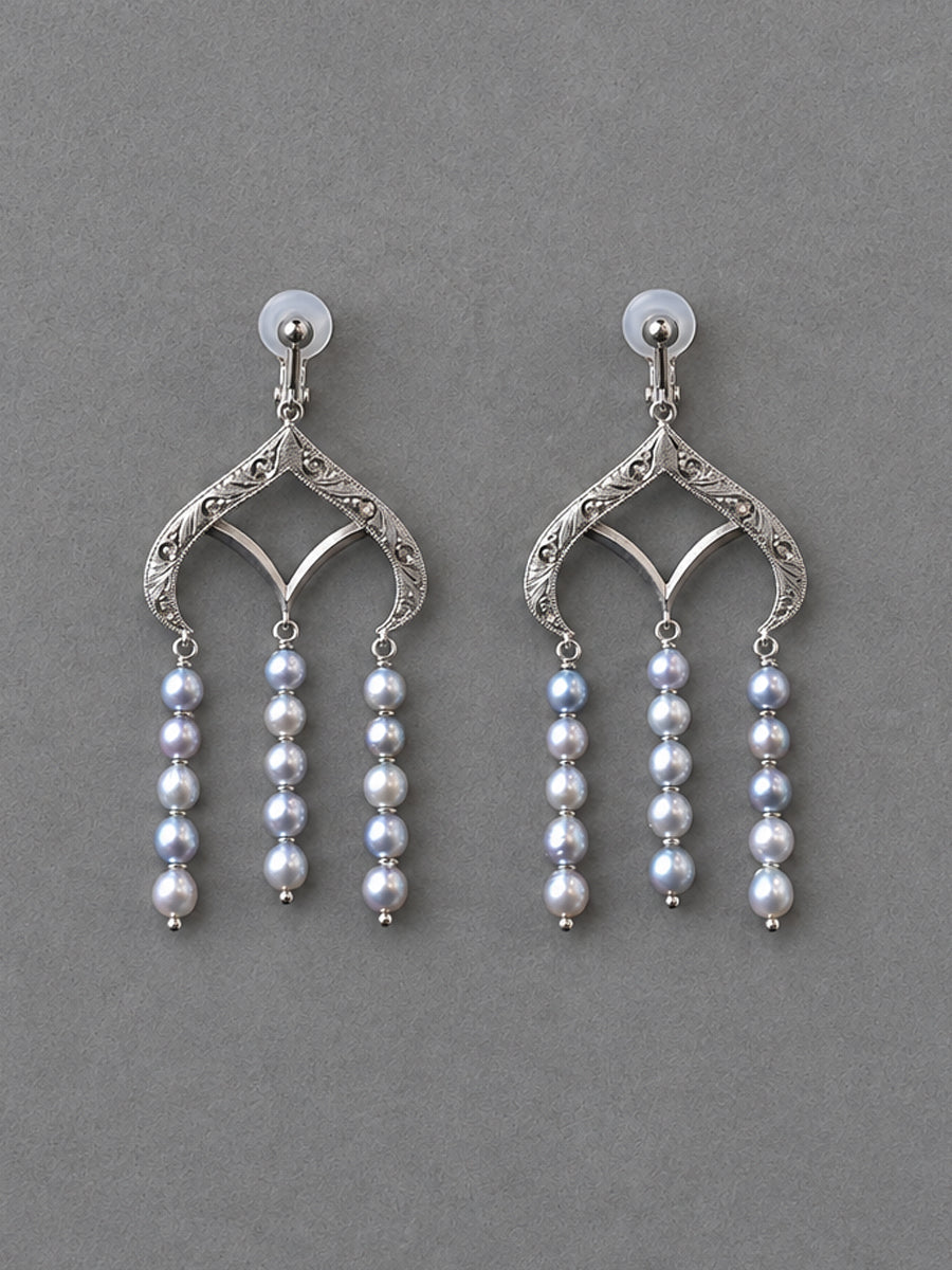 【数量限定】Chandelier  pierced earrings（AKOYA）