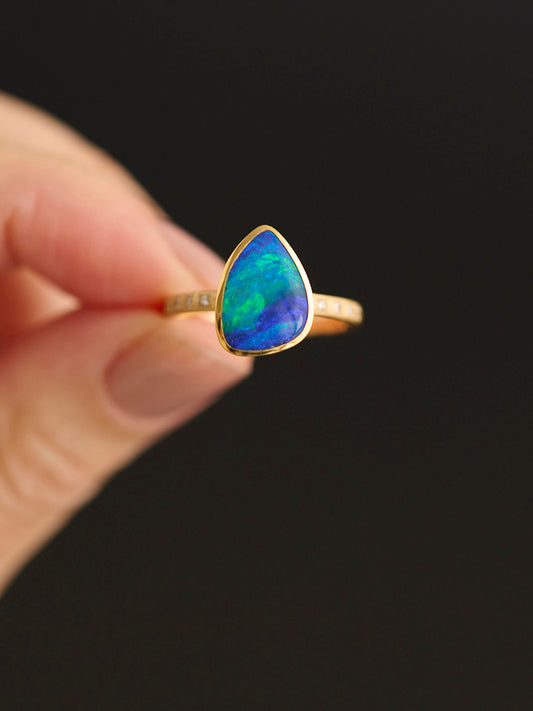Doublet Opal Ring　＜一点もの＞