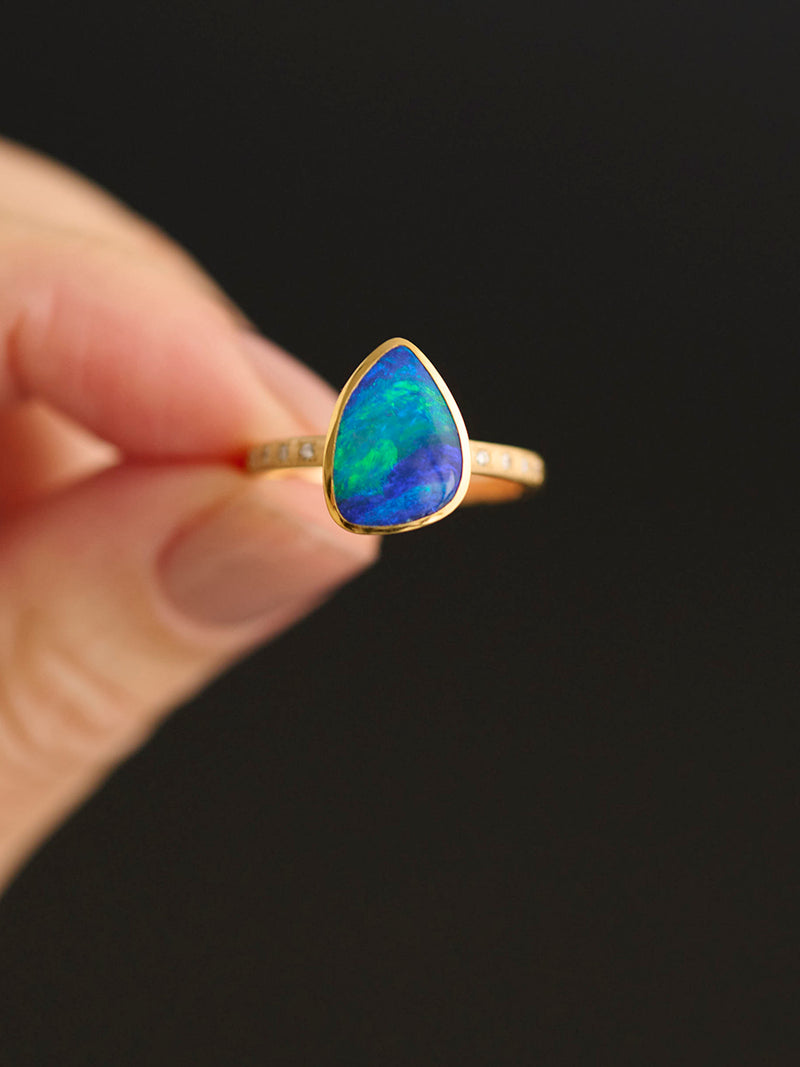 Doublet Opal Ring