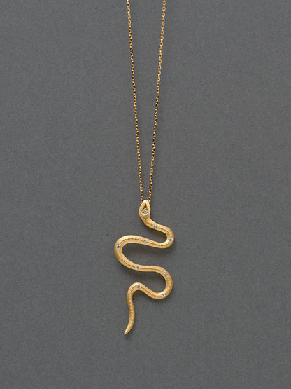 Eden / K18 Snake Necklace
