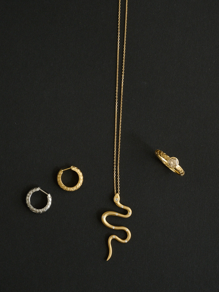 Eden / K18 Snake Necklace