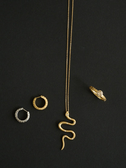 Eden / K18 Snake Necklace
