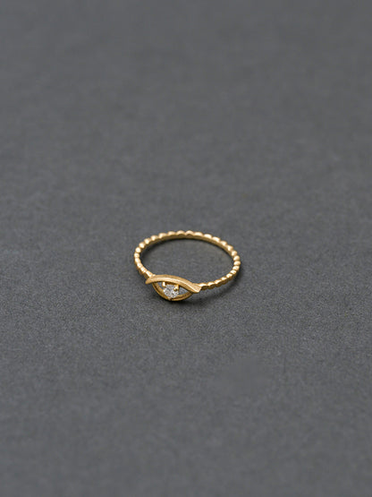 Evil eye petit Ring