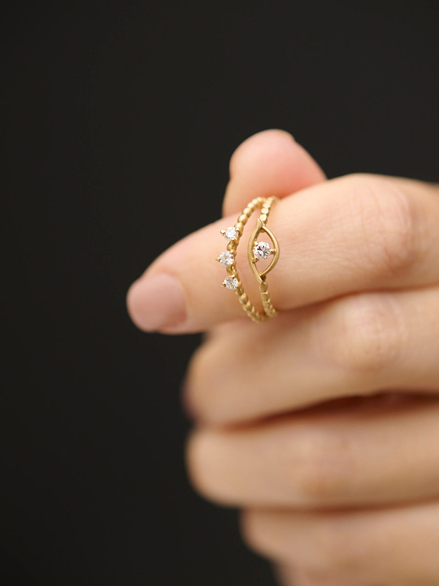 Evil eye petit Ring