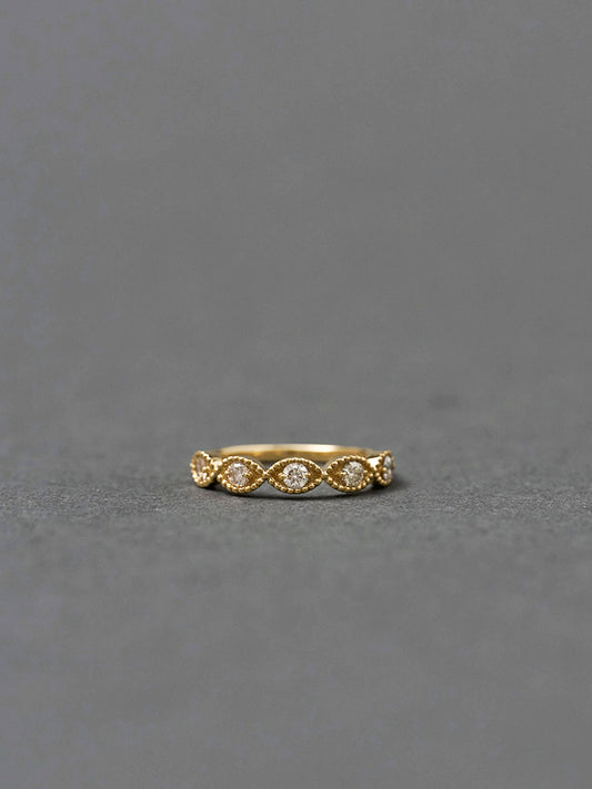 Evil eye / half eternity Ring　＜受注生産＞
