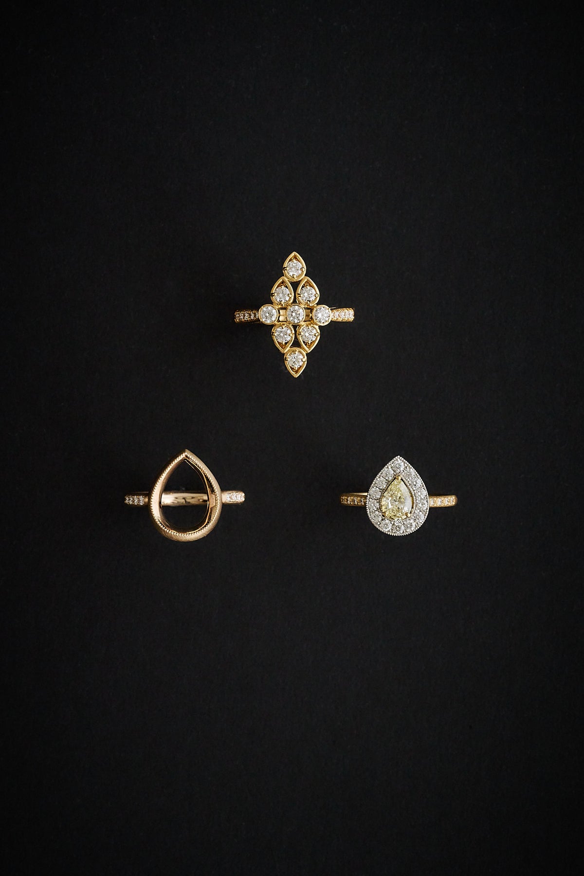 Lotus / Ring Light Yellow Diamond ＜１点もの＞
