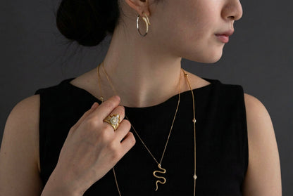 Lotus / Ring Light Yellow Diamond ＜１点もの＞