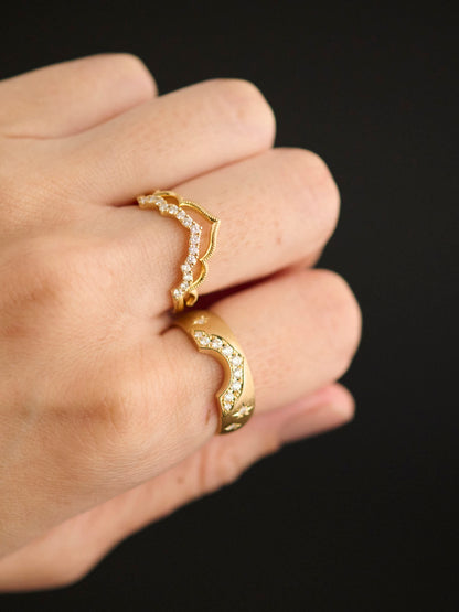 Moroccan / Taj Ring Diamond