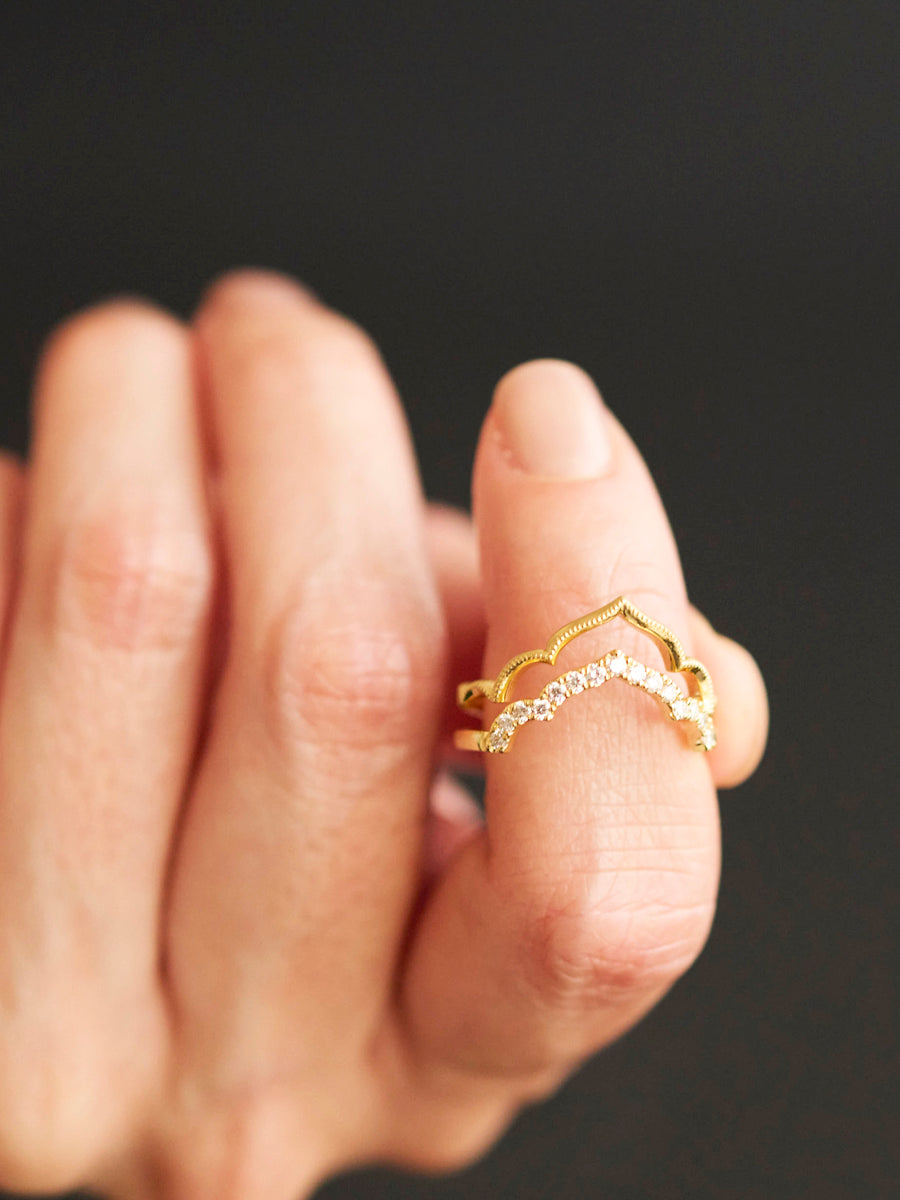 Moroccan / Taj Ring Diamond